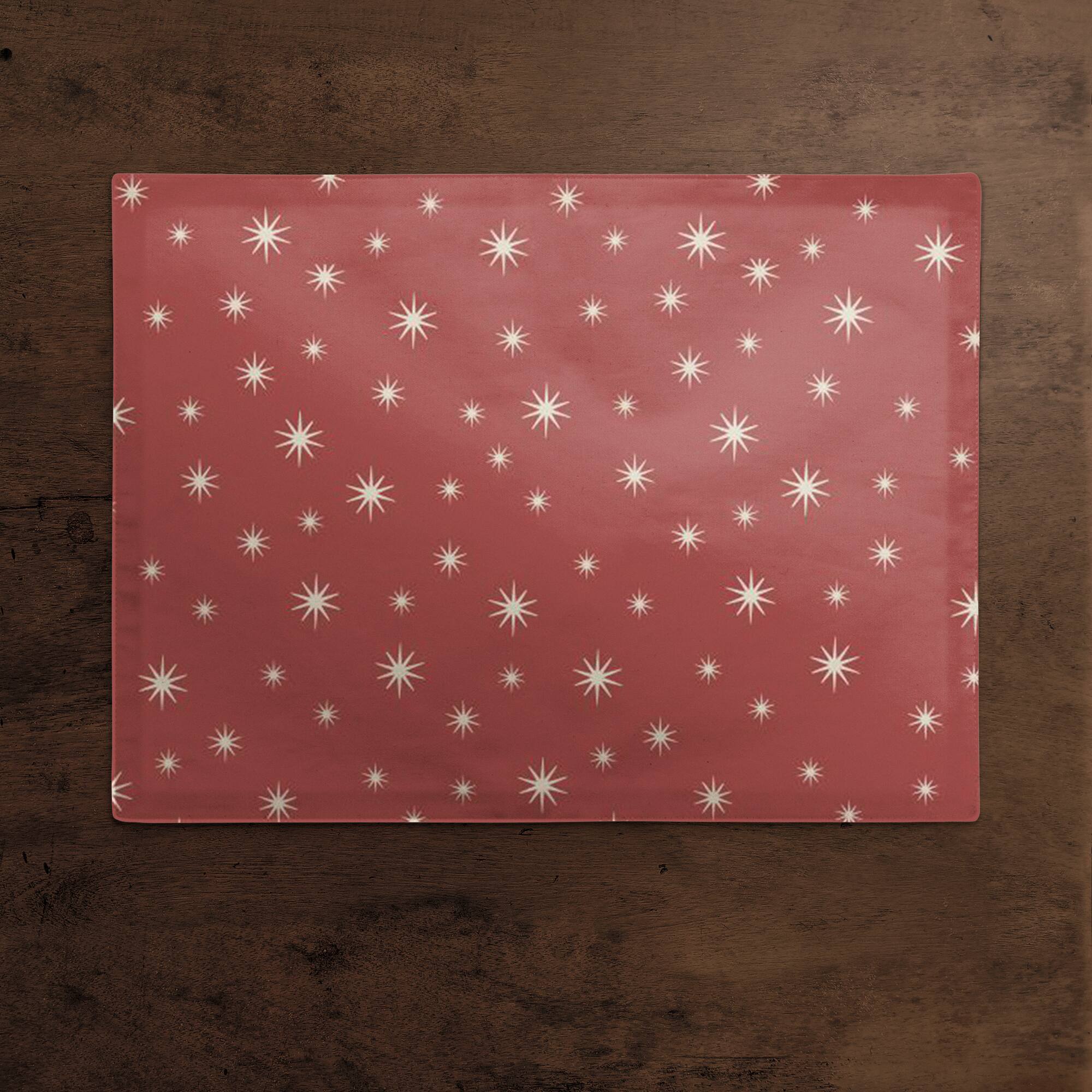 Red Twinkle Cotton Twill Placemat